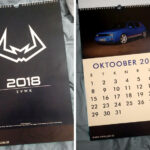 Volkswageni klubi kalender,mille materjali ning küljenduse/kujundusega tegelesin.